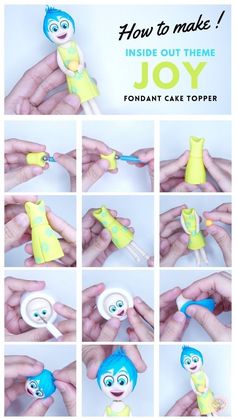 how to make an inside out toy with fondant cake toppers