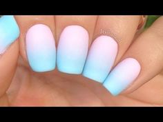 Simple Pastel Gradient Nails - Looks simple enough... great for kids, adults, myself... LOL do it guys!!!!!!!!!!!!!!!!!!!!!!!!!!!!!!!!!!!!!!!!!!!!!!!!!!!!!!!!!!!!!!!!!!!!!!! Kids Nail Designs, Blue Ombre Nails, Nails Yellow, Pink Ombre Nails, Nail Art Ombre, Super Nails, Nails For Kids, Trendy Nail Art, Gradient Nails