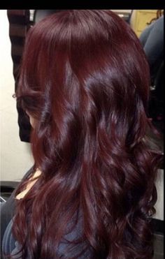 Red Hair At The Ends, Deep Crimson Hair, Redish Hair Dye, Dark Hair To Red, Full Red Hair, Brown Cherry Hair Color, Cherry Red Hair Curly, Cherry Coke Red Hair, Cranberry Red Hair