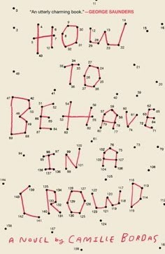 the cover of how to be have in a crowd, with dots and lines on it