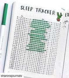 Bullet Journal Sleep Tracker, Bullet Journal Entries, Bullet Journal Planner, Habit Tracker Bullet Journal, Bullet Journal Mood Tracker Ideas, Bullet Journal Paper