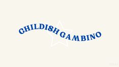 the logo for children's gambling company, which is also in blue and white