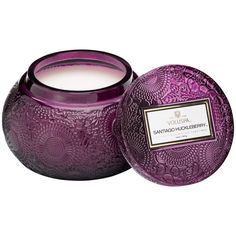 PRICES MAY VARY. Burn Time - 100 hours Re-use this elegant container for flowers or trinkets Santiago Huckleberry home fragrance - with notes of ripe huckleberry Candles Voluspa, Candles Purple, Candles Vanilla, Backgrounds Purple, Vanilla Candles, Colored Candles, Voluspa Candles, Candles Fragrance, Candles Decor