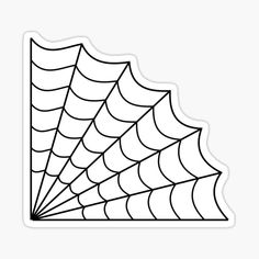 a spider web sticker on a white background