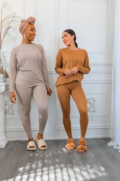 If you LOVED The Cozy Brushed Microfiber Sets you will LOVE this set. A looser wait fit for a more relaxed fit. BRUSHED DTY MICROFIBER FRONT POCKET TOP & LEGGINGS SET - BUTTERY SOFT - PERFECT STRETCH & RECOVERY **TOP TOTAL BODY LENGTH: 29", BUST: 42" approx. - MEASURED FROM SMALL **LEGGINGS TOTAL WAIST: 22", INSEAM: 25" approx. - MEASURED FROM SMALL * COLOR MAY VARY SLIGHTLY DUE TO MONITOR RESOLUTION - MODEL 1 is wearing a size small ( 5”4) Model 2 is wearing a size medium (5”8) Leggings Set, Caramel Color, Pocket Top, Coffee Colour, Total Body, Tops For Leggings, Cream Color, Front Pocket, Resolution