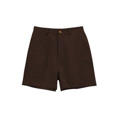 Style: CasualFit: RegularFabric: Faux LinenPattern: SolidElement: Pocket,ZipperShort Length: ShortRise: High RiseMain Composition: PolyesterProduct Type: OthersSeason: Summer Brown Shorts For Summer Workwear, Brown Summer Workwear Shorts, Brown Shorts With Pockets And Short Inseam, High Waist Brown Shorts For Vacation, Brown Summer Shorts With Pockets, Summer Brown Shorts With Pockets, Linen Pattern, Zipper Pants, Zipper Shorts