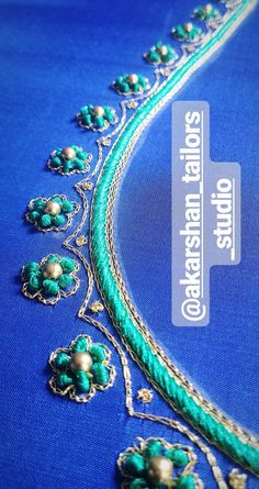 Thread Work Blouse, Work Blouse Designs, Indian Wedding Jewelry Sets, Hand Work Design, Latest Model Blouse Designs, Simple Embroidery Designs, Jewelry Design Drawing