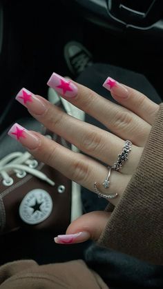 Grunge Nails, Classy Acrylic Nails, Bling Acrylic Nails, Pink Acrylic Nails