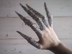 Finger Armor, Claw Rings, Nail Armor, Vampire Jewelry, Halloween Ring, Double Rings, Full Finger Rings, Dark Jewelry, Claw Ring