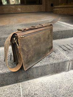 Minimalist leather briefcase, simple double gusset, made by hand in NYC. Only human hands no machines. For more leather briefcases, messengers, satchels, carryalls, laptop bags, crossbody bags, click here http://etsy.me/1mfOvP3. Handmade double compartment bag, hand sewn without the use of glues, or machines and even electricity. Made to order - made from scratch, leaving room for customization and personalization. The double compartment bags are stronger than the single gussets and can carry mo Everyday Use Oiled Leather Rectangular Briefcase, Everyday Oiled Leather Rectangular Briefcase, Everyday Rectangular Oiled Leather Briefcase, Everyday Use Rectangular Oiled Leather Briefcase, Rectangular Oiled Leather Briefcase For Daily Use, Everyday Leather Briefcase, Bridle Leather Briefcase With Waxed Finish For Everyday Use, Classic Oiled Leather Rectangular Briefcase, Classic Bridle Leather Briefcase With Waxed Finish