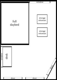 the floor plan for an apartment with two separate rooms