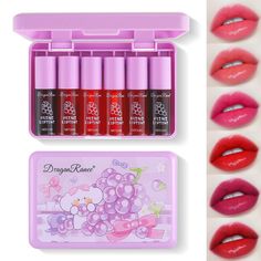 PRICES MAY VARY. 【Lip Stain Set】The lip and cheek stain gives your lips and cheeks a fresh, healthy colour and tint instantly with natural-looking color that glides onto the skin leaving a soft, dewy finish. 【Multi-Use】This multi-use lip tint comes in a highly pigmented, rich, and buildable formula that creates diverse looks on both lips cheeks and eyes. It can be used not only as a blush but also as an eyeshadow and lip stain. 【Long Lasting】Non-stick cup, long-lasting waterproof, moisturizing a Korean Lip Gloss, Korean Lips, Healthy Colors, Lip And Cheek Tint, Liquid Lipstick Set, Lip Color Makeup, Cheek Stain, Pigmented Lips, Shiny Lips