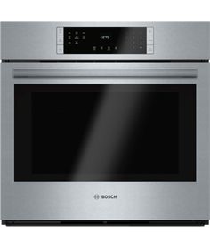 a stainless steel oven with the door open and light on it's side, in front of a white background