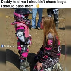 Dirt Bike Quotes, Motocross Girls, Pink Motorcycle, Dirt Bike Gear, Motocross Love, Image Moto, Bike Quotes, Country Jokes, Dirt Bike Girl