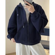 4.62E+13 Cute Oversized Jackets, Sweat Jacket Outfit, Casual Coats For Women, Letter Hoodie, Zipper Cardigan, Loose Coat, Winter Decoration, Loose Coats, Zippered Cardigan