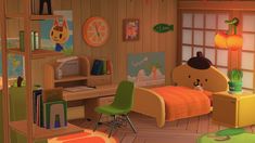 an animated image of a child's bedroom