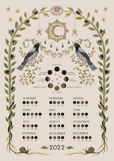 2023 Moon Calendar, Moon Phase Calendar, Moon Journal, Moon Calendar, Witch Spell Book, Lunar Calendar, Herbal Magic, Moon Cycles, Moon Magic