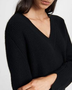 All about soft. This 100% cashmere V-neck is on another level entirely. Relaxed fit, classic longsleeve, half cardigan stitch paneling with twisted seams. This is quality comfort. rag & bone Women's Relaxed Fit Midweight Sweater | Black, Small (also in XXS,XS,M) Long Sleeve Cashmere V-neck Sweater With Soft Knit, Long Sleeve Cashmere V-neck Sweater, Long Sleeve Cashmere Soft Knit V-neck Sweater, Cashmere V-neck Soft Knit Long Sleeve Sweater, Cashmere Soft Knit Long Sleeve V-neck Sweater, Cashmere V-neck Cardigan With Ribbed Cuffs, V-neck Cashmere Cardigan With Ribbed Cuffs, Half Cardigan, Clothing Pieces