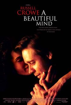 a movie poster for russell crowe's a beautiful mind