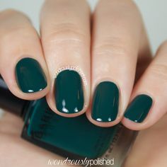 Dark Teal Gel Nails, Dark Teal Green Nails, Dark Jade Nails, Fall Nails 2022 Green, Dark Blue Green Nails, Green Nails Dip Powder, Dark Teal Nail Ideas, Fall Teal Nails, Green Sns Nails