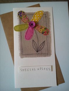 a card with a dragonfly on it and the words special wishes written in front