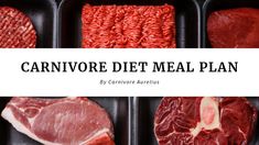 Carnivore diet meal plan Hard Recipes, Carnivore Diet Meal Plan, Carnivore Keto, Grass Fed Steak, The Carnivore Diet