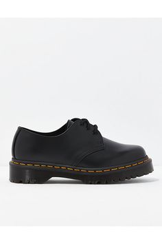 Smooth leather upper/Goodyear welted/Air-cushioned outsole/Full volume platform/Signature yellow welt stitching/Not Eligible For Promotions | Only Ships Within The USA Full Volume, Goodyear Welt, Dr. Martens, Smooth Leather, Flat Shoes Women, Loafer Flats, American Eagle Outfitters, Women's Jeans, American Eagle