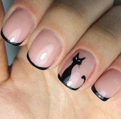 Halloween Acrylic Nails, Nagel Tips, Her Nails, Christmas Nails Acrylic, Cat Nails, Nail Swag, Black Nail