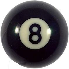 a black and white pool ball with the number eight in it's center piece