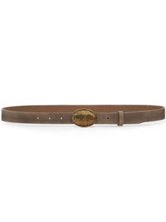 brown leather punch-hole detailing belt loops adjustable fit gold-tone hardware Luxury Brown Belt With Brass Buckle, Luxury Leather Belt With Brass Hardware, Luxury Belts With Brass Hardware, Brown Leather Belt With Brass Hardware, Elegant Brown Belt Buckles With Brass Hardware, Luxury Brown Belt With Brass Hardware, Luxury Brown Belts With Brass Hardware, Formal Brown Belt Buckles With Brass Hardware, Aviator Watch