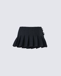 A little bit of skirt, and a lot of attitude - just how we like it 😏 Constructed from denim fabric that is complete with a metal button tab, a flared style, and a pleated design for the perfect everyday piece 🖤 Denim Micro Mini Skirt, Black Off Shoulder, Micro Mini Skirt, Graphic Top, White Jersey, Micro Mini, Pocket Pants, White Mini Dress, Metal Buttons