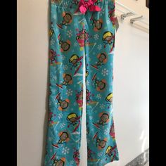 Cute Stretchy Waisted Pant With Adjustable Tie With Snowboarding Monkey Motif. Never Worn...New With Tags! Blue Sleepwear With Elastic Waistband For Pajama Party, Blue Sleepwear With Elastic Waistband For Bedtime, Blue Cotton Bottoms For Sleepover, Blue Cotton Bottoms For Pajama Party, Blue Bottoms With Elastic Waistband For Sleepover, Blue Bottoms For Pajama Party, Blue Fun Sleepwear, Blue Fun Sleepwear For Sleepover, Fun Blue Sleepwear For Sleepover