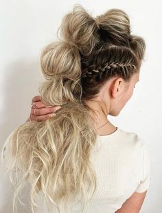 Bubble Braid, Competition Hair, Viking Hair, Mohawk Hairstyles, Quick Braided Hairstyles, Wacky Hair, Dance Hairstyles