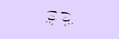 two eyes are shown in the middle of a purple background, with stars on them