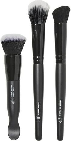 Elf Blush Brush, Elf Brushes, Putty Primer, Elf Products, Makeup Wishlist, Bronzer Brush, Wishlist 2024, 3 Face, Face Makeup Brush