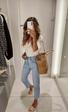 Looks Chic, Outfits Casual, Mom Outfits, Mode Inspiration, Spring Outfits Casual, Spring Summer Outfits, Outfits Casuales, Summer Outfit, Look Fashion