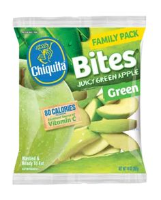 chiquita bites juicy green apple