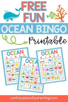 an ocean themed printable for kids to play with