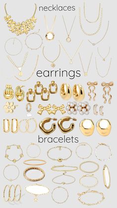 Where To Get Cheap Jewelry, Basic Jewelry Essentials, Places To Buy Jewelry, Clean Girl Jewelry, Jewelry Must Haves, Jewellery Essentials, Girly Christmas Gifts