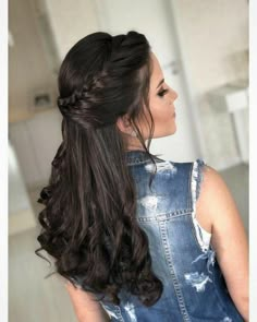 Hair Upstyles, Quince Hairstyles, Open Hairstyles, Front Hair Styles, Penteado Cabelo Curto, Trending Hairstyles, Wedding Hairstyles For Long Hair, Easy Hairstyles For Long Hair