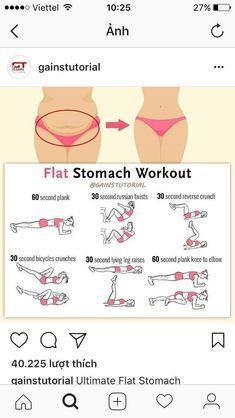 an app showing how to do the flat stomach workout