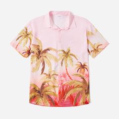 Matching family vacation outfits in vibrant pink tropical print.
* Please add each size separately to your shopping cart.
* Each size includes 1 dress, or 1 top, or 1 romper per size.
* Classic shirt collar / V-neck dress.
* Short sleeves / sleeveless.
* Knee-length skirt.
* Casual vacation style in tropical print.
* Imported.
* Suitable for summer occasions such as travel, vacation, party, beach and island. Weekend Getaway Outfits, Mens Beach Shirts, Coordinates Outfits, Summer Moments, Side Dress, Dress Sets, Vacay Outfits, Pink Tropical, Slip Dresses