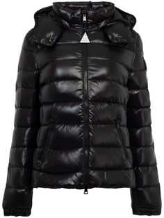 Moncler Bady Hooded Jacket - Black | Editorialist Black Down Puffer Jacket With Zipper, Black Down Puffer Jacket With Zipper Closure, Black Down Hooded Jacket With Padded Collar, Luxury Black Puffer Jacket With Zipper Closure, Black Duck Down Outerwear With Zipper Closure, Luxury Black Puffer Jacket With Detachable Hood, Hooded Black Puffer Jacket With Padded Collar, Black Quilted Hooded Puffer Jacket, Black Down Puffer Jacket With Double-lined Hood