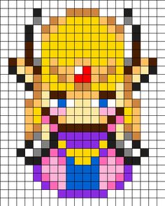 an image of a pixellated face made out of different colors and shapes on a white background