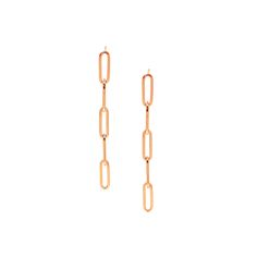 The Ear Stylist's Colossal Link Drop Earrings feature 5 links crafted in solid 14K Yellow or Rose Gold. Sold as a Pair Gold And Diamond Earrings, Diamond Evil Eye, Gold Disc, Diamond Star, Earrings Ear, Tennis Bracelet Diamond, Ear Cuffs, Feather Earrings, Rose Gold Earrings