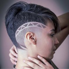 Hairline Tattoo, Shave Designs, Hair Tattoo Designs, Hairline Tattoos, Undercut Hair Designs, Scalp Tattoo, Short Hair Designs, Shaved Side Hairstyles, Shaved Hair Designs