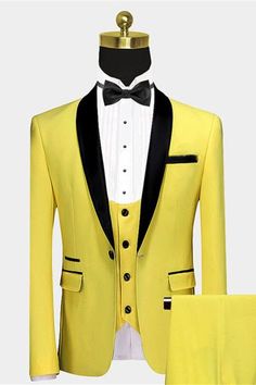 pink wedding suits | Bradymensuit Fitted Yellow Suit For Wedding, Yellow Fitted Wedding Suits, Fitted Yellow Wedding Suits, Yellow Fitted Suit For Formal Occasions, Yellow Fitted Formal Suits, Prom Suits Unique, Wedding Tuxedos For Groom, Prom Suit Green, Gold Prom Suit