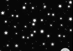 a black and white photo with stars in the sky