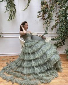 Teuta Matoshi Dresses, Couture Dior, Teuta Matoshi, Fantasy Dresses, Fantasy Gowns, Ball Gowns Evening, Fairytale Dress, Ball Gown Dresses