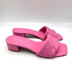 Marc Fisher Women's Casper Woven Hot Pink Faux Vegan Leather Slip On Slides / Mules / Heels / Sandals. Women's Size 10 Regular / Medium Width. Condition: New Without Box. New To Poshmark? Sign Up Using Invite Code: Tentoday For $10 Off Your Purchase! Casual Career Professional Work Everyday Classic Office Comfort Date Night Out Modern Summer Winter Fall Spring Blogger Casual Minimalist Trends Trendy Favorite Fashion Comfortable Every Day Wardrobe Staple 90s 90's Y2k Ballet Flats Slip On Loafers Summer Flat Faux Leather Mules, Spring Faux Leather Flat Mules, Spring Faux Leather Sandals With Block Heel, Pink Synthetic Flat Heel Mules, Pink Flat Heel Synthetic Mules, Pink Synthetic Mules With Flat Heel, Spring Faux Leather Sandals With Padded Heel, Spring Faux Leather Mules With Open Heel, Spring Faux Leather Open Heel Mules